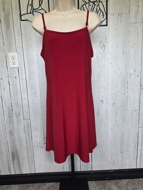 Baltex BODY I.D. Red Swim Dress One Piece Bathing Suit Size Large